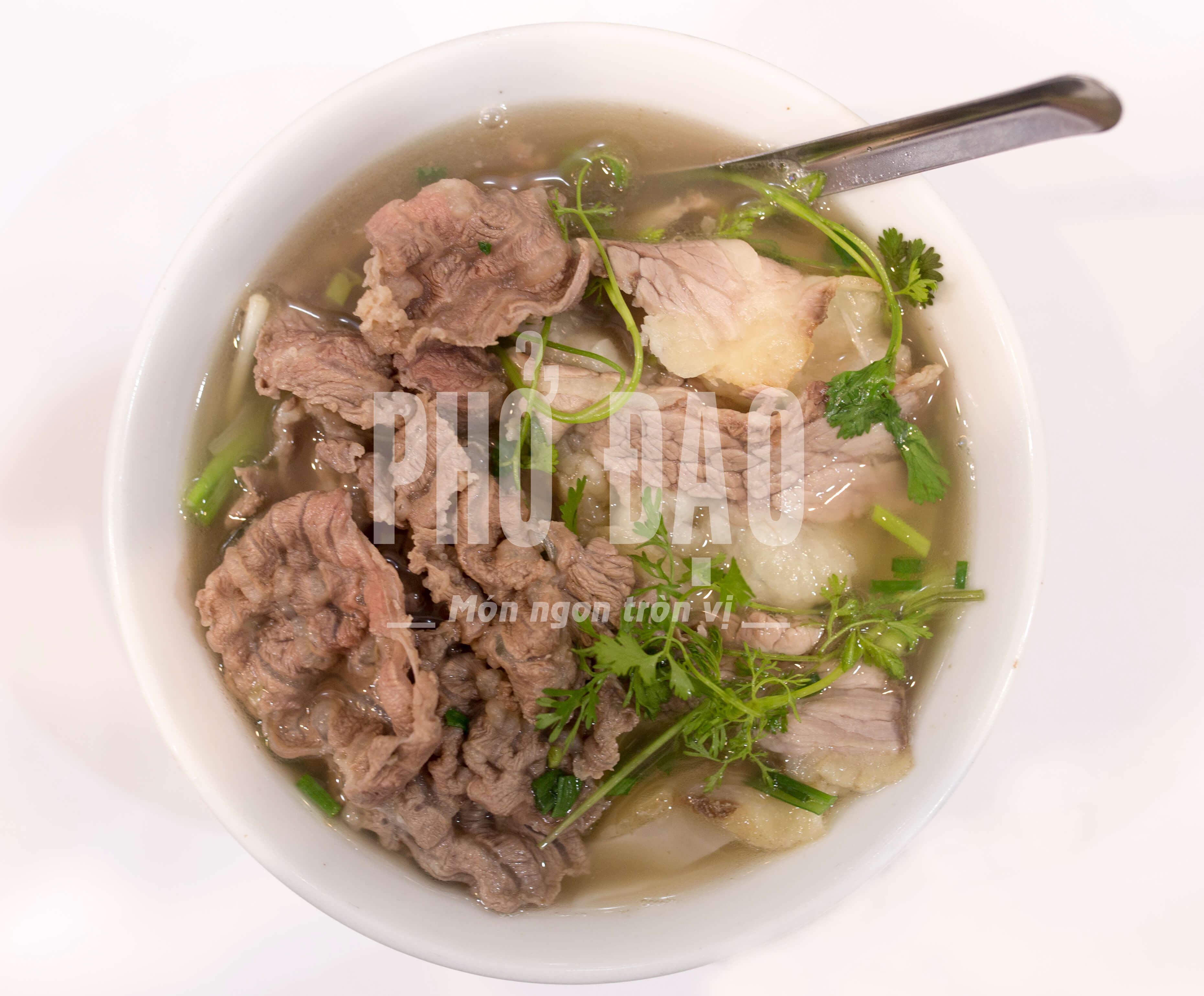 Phở tái gầu